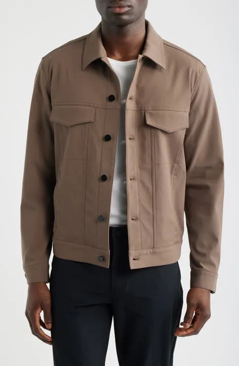 Theory River Trucker in Neoteric Twill Jacket