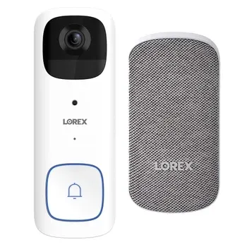 Lorex 2K Battery Video Doorbell with Wi-Fi Chimebox