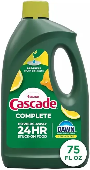 Cascade Complete Dishwasher Detergent Liquid Gel, Dish Detergent, Dishwasher Soap, Citrus, 75oz