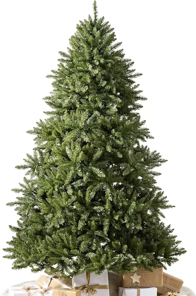 Balsam Hill Vancouver Spruce - Traditional Full Artificial Christmas Tree with Classic Needle Foliage with Premium Stand & Easy Assembly for Indoor Holiday Decorating, Unlit, 6'
