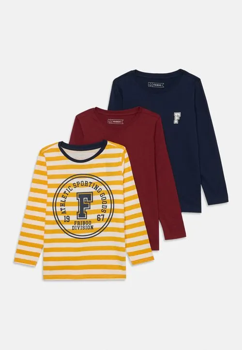 3 PACK - Topper langermet - yellow/dark blue/dark red
