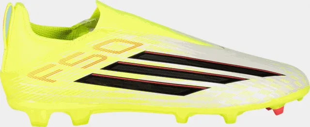 F50 League Laceless FG/MG, fotballsko gress og kunstgress, junior - Gul