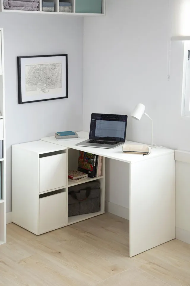 Mesa escritorio Adapta blanco 120x77x74 cm