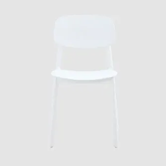 Hugo Resin Chair Without Arms White