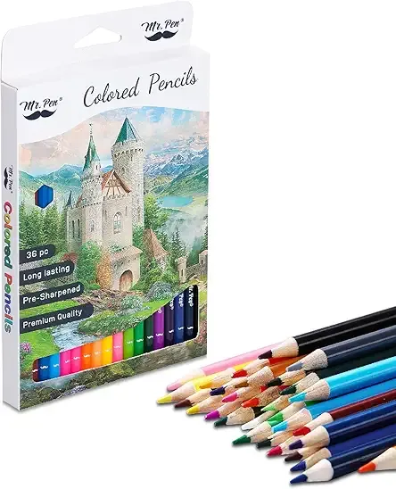 Mr. Pen- Colored Pencils for Adult Coloring Books, 36 Pack