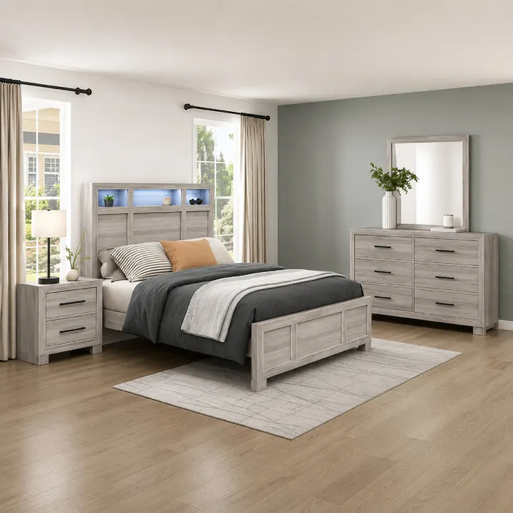 Bennett Bedroom Set (4-Piece) by Homelegance - Gray