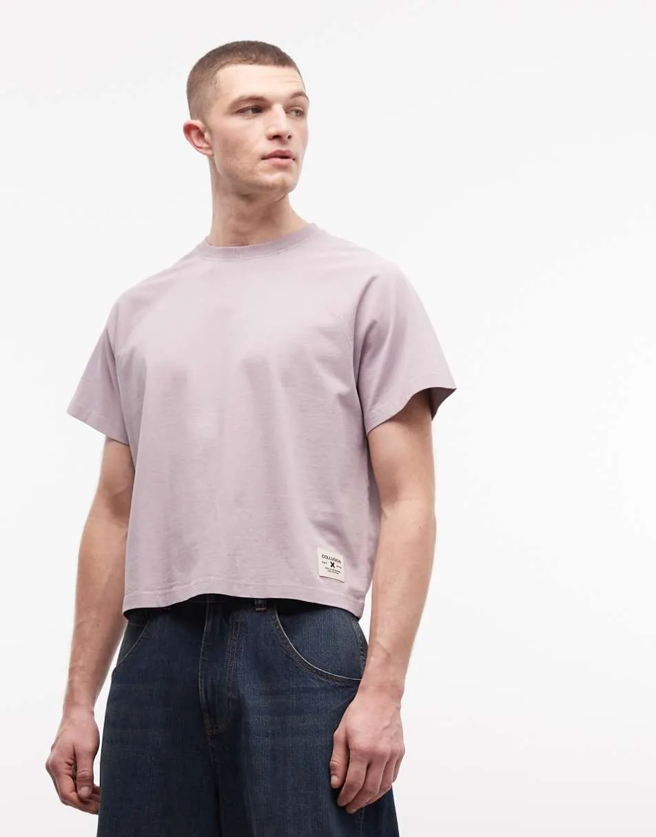 COLLUSION Circular Design Collection heavy weight tee in grey