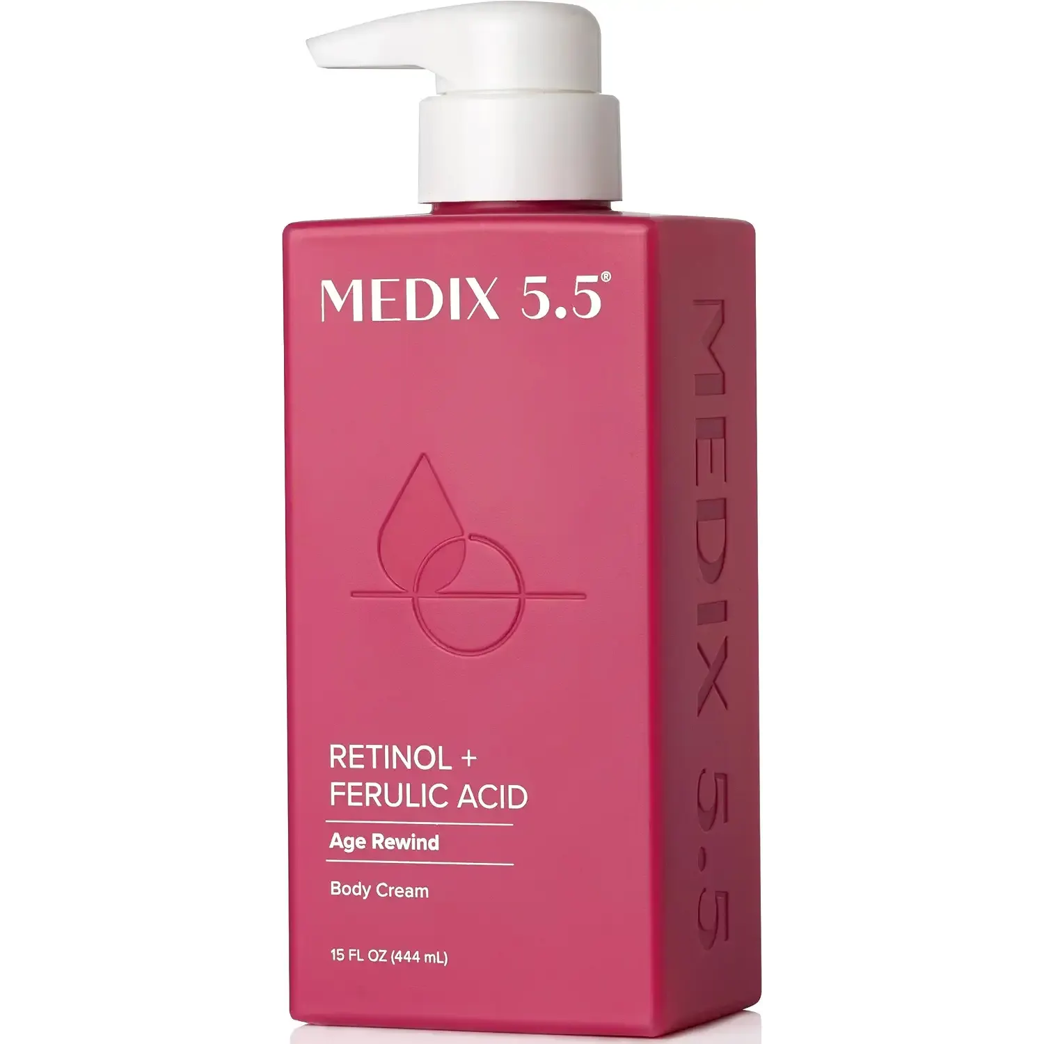 Medix 5.5 Retinol Body Lotion Firming Moisturizer | Crepey Skincare Treatment | Retinol Body Cream | Anti Aging Firming Cream For Women Targets Look Of Crepe Skin, Wrinkles, & Sagging Skin, 15 Fl Oz