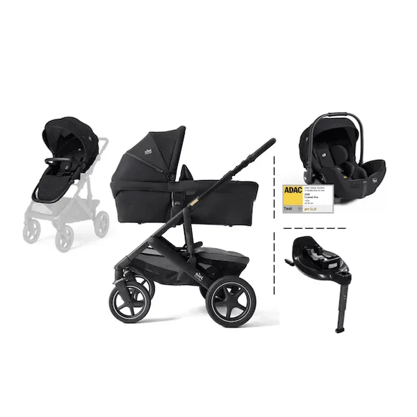 Joie Signature | Vinca Kombivogn + I-Level Pro bilstol & Base 360 | Eclipse