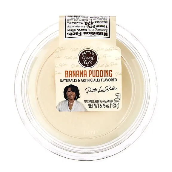Rollback Patti's Good Life by Patti LaBelle Banana Pudding Dessert Cup, Vanilla Wafer Topped, 5.75 oz $2.56 Was $3.13 44.1 ¢/oz