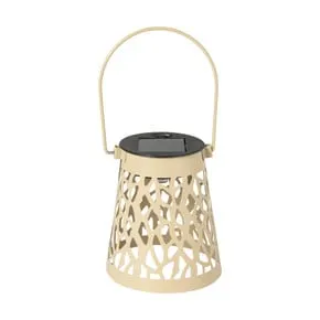 Solar hanglampje - beige - ø9x10 cm