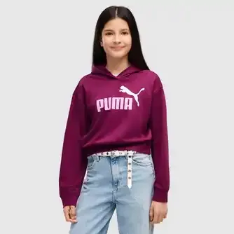 Puma Girls No. 1 Logo Short Length Hoody