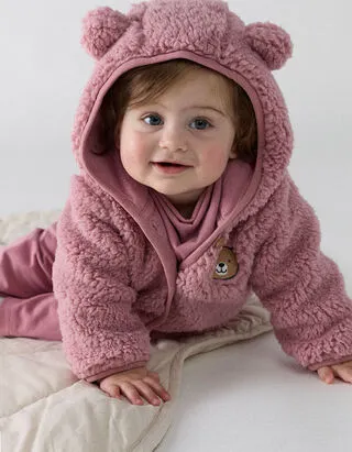 Giacca - Peluche - Rosa chiaro