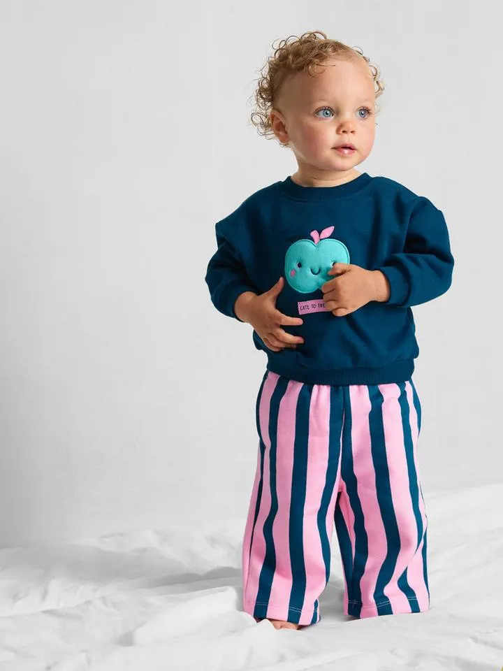 0–18 mois | Sweat-shirt et pantalon en coton nouveau-né
