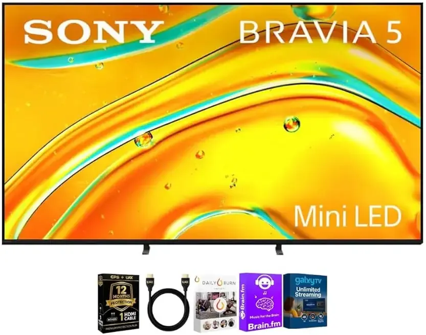 Sony K98XR50KIT1 98 inch Class BRAVIA 5 Series 4K Mini LED UHD Smart Google TV XR Processor HDR