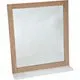 Miroir salle de bain STOCKHOLM contour bois et tab...