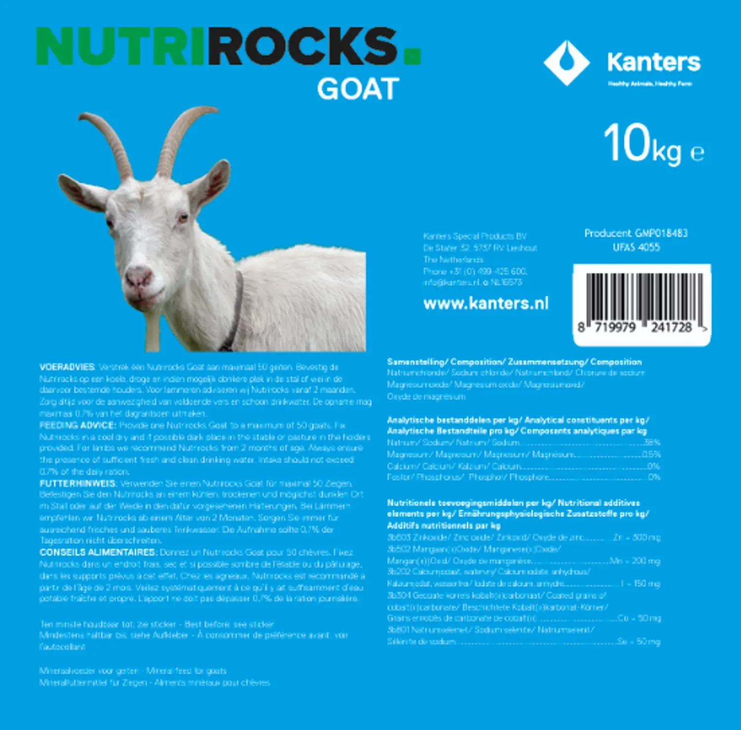 Nutrirocks Geitenliksteen - Supplement - 10 kg