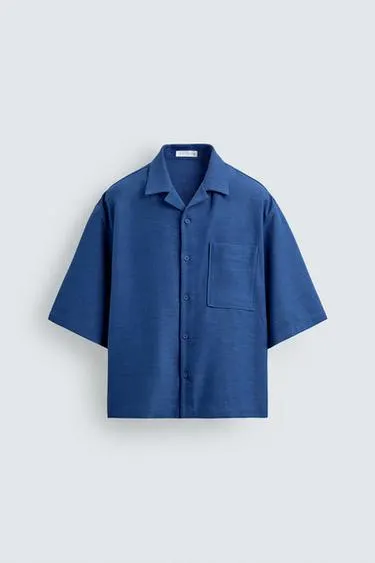 BOXY FIT TEXTURED SHIRT