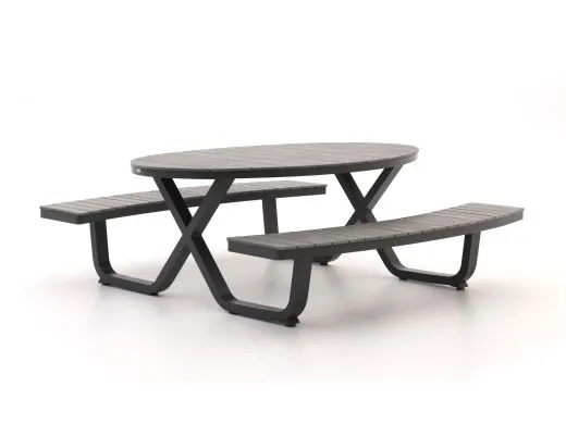 Bellagio Fidenza picknicktafel 216x200x75cm