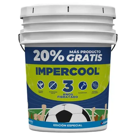 Impermeabilizante Cubeta Especial Futbol 3Años 22.7L Blanco