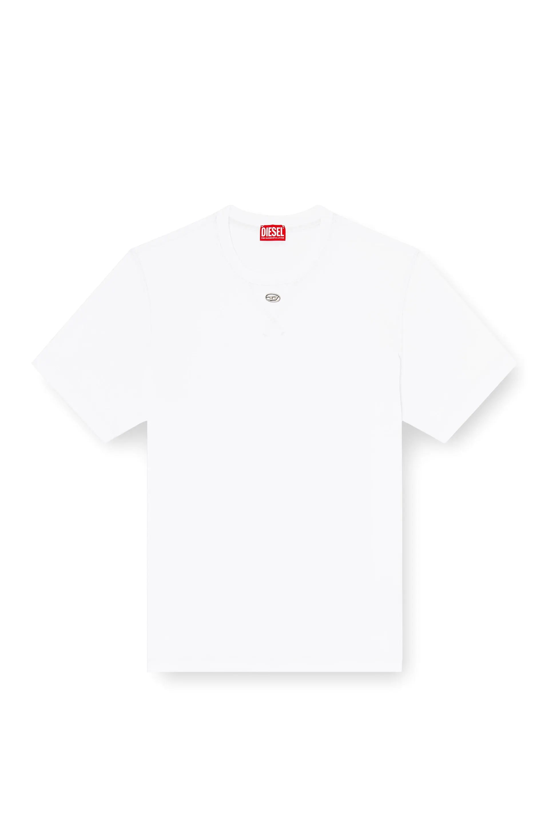 Regular T-shirt with crew neck and Oval D