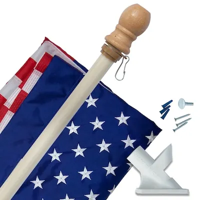 Independence Flag 6-ft W x 4-ft H American Embroidered Flag