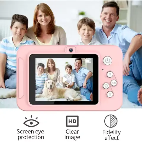 4K Digital Camera 44 Megapixels High-Def Compact Travel-Size Selfie Camera Beginner-Friendly Student Photography Device