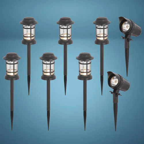 Patriot Lighting® Loretto Low Voltage LED Landscape Light Set - 8 Pack