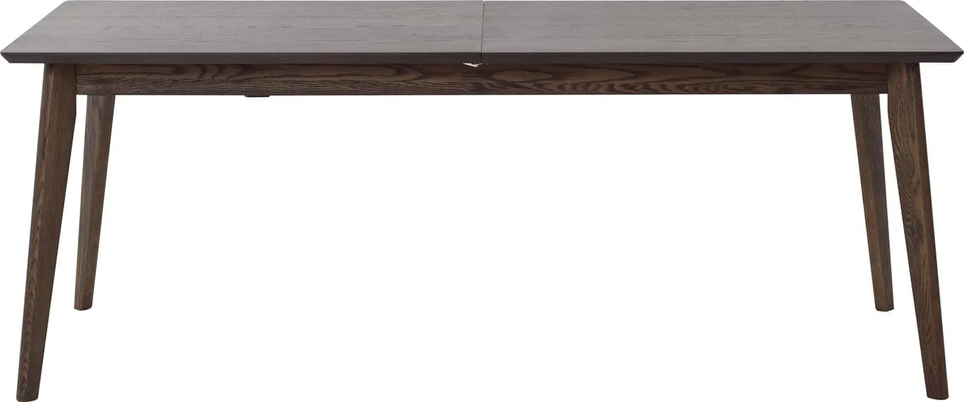 Lucca spisebord 200-300 x 95 cm m/uttrekk, brun eikefiner