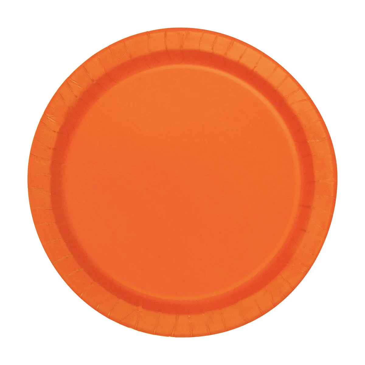 Orange 9-Inch Paper Plates, 16 pk