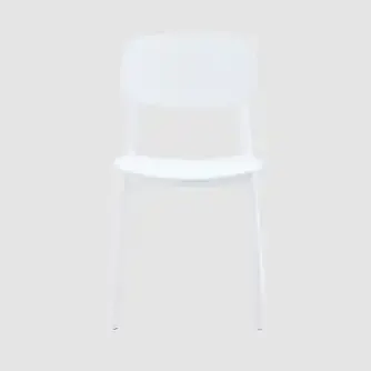 Hugo Resin Chair Without Arms White