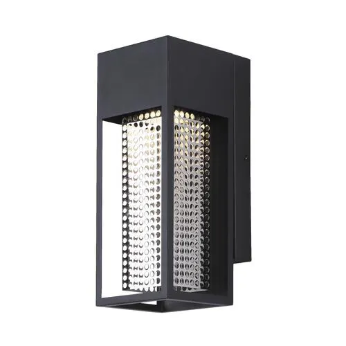 Patriot Lighting® Greatel Matte Black LED Outdoor Wall Light
