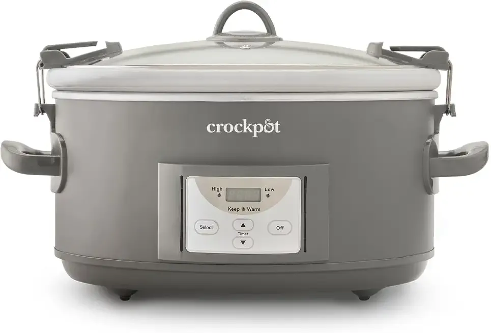Crockpot® Programmable 7-Quart Cook and Carry Slow Cooker, Grey