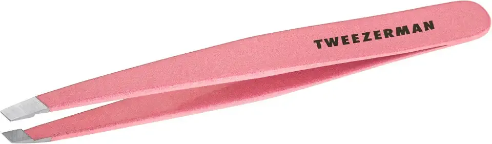 Tweezerman Slant Tweezer – Tweezers for Eyebrows Tea Rose