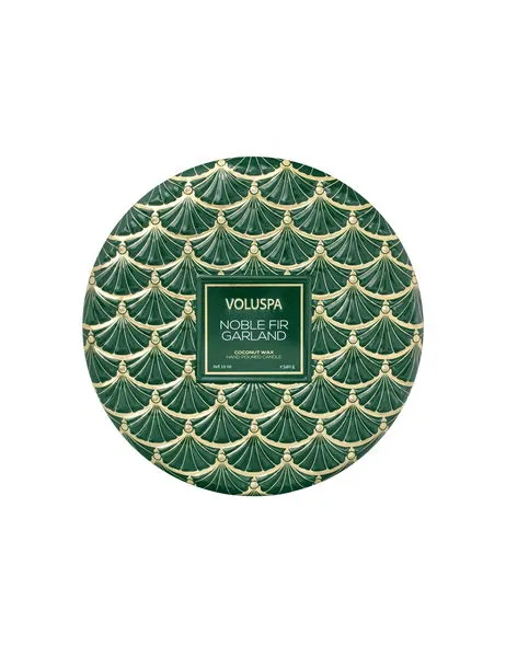 3 Wick Tin Candle Noble Fir Garland 340g
