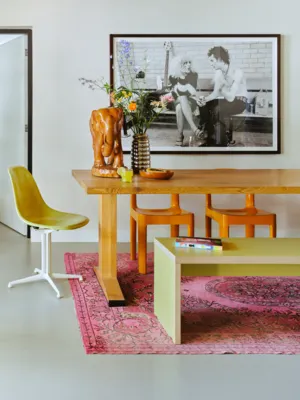 Eetkamerbank Rectangular 220 olive