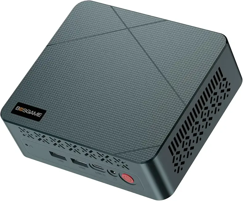 BOSGAME E2 Mini PC, AMD Ryzen 5 3500U, 16GB DDR4 RAM 512GB NVMe SSD | Desktop Computer 4K Triple Display via Dual HDMI & USB-C, WiFi 5, BT 5.0, Small Form Factor Business Office PC