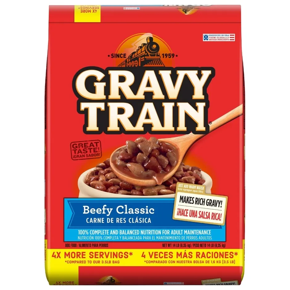 Gravy Train Beefy Classic Dog Food, 14 lb.
