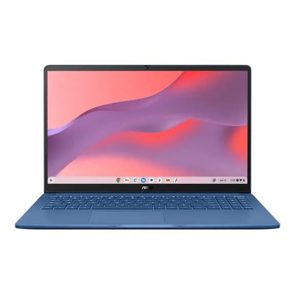ASUS Chromebook CX15 Laptop, 15.6" FHD Display, Intel® Processor N50, 128GB Storage, 4GB RAM, ChromeOS, Forging Blue