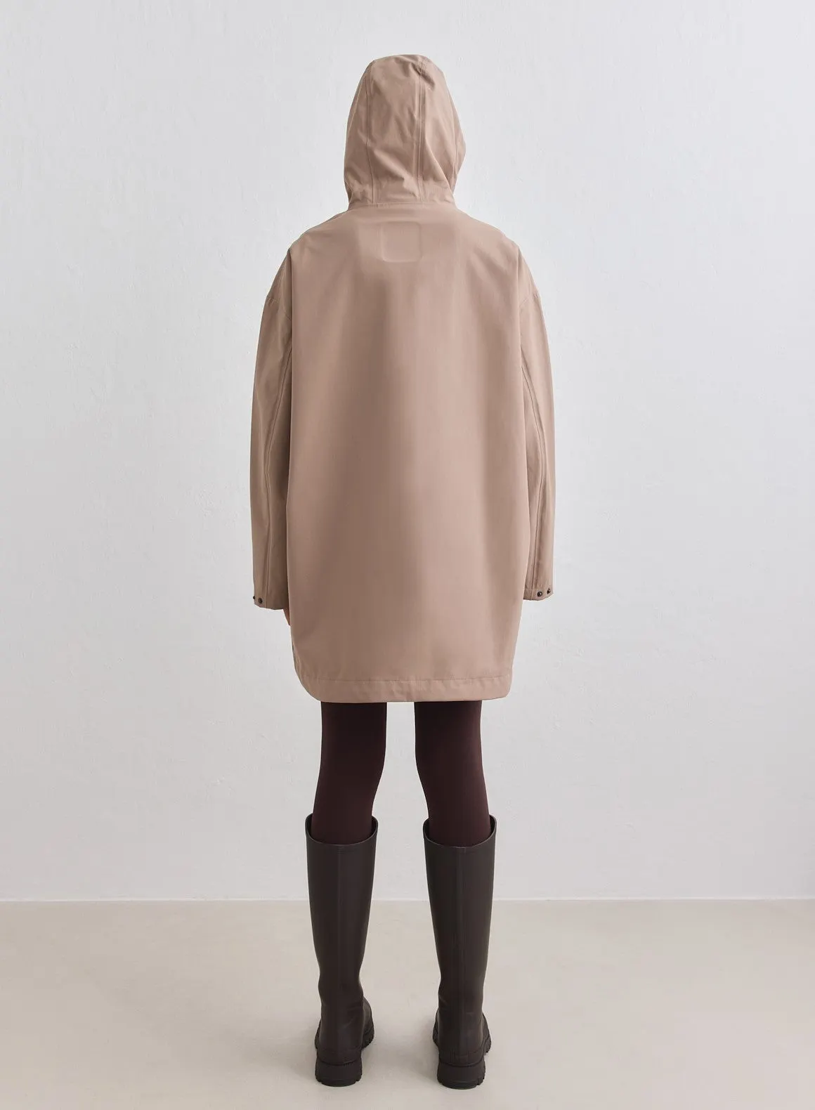 Espresso Waterproof Oversized Anorak