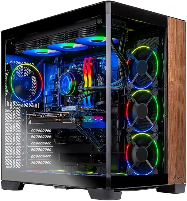 Skytech Gaming Prism 4 Desktop PC, Ryzen 9 9900X3D 4.4 GHz (5.5GHz), AMD RX 9070XT 16GB, X670 Board, 2TB Gen4 NVMe SSD, 32GB DDR5 RAM 6000 RGB, 1000W Gold PSU, 360mm ARGB AIO, Wi-Fi, Win 11