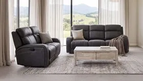 Lounge Suite 3 Seater Recliner + 2 Seater Recliner