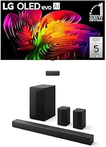 LG Buy 83-Inch Class OLED evo AI 4K W6 Wallpaper Series Smart TV (OLED83W6PUA, 2026) + get Amazon Exclusive S6FTR 5.1 ch. Home Theater Soundbar (2026 Model) at no Additional Cost