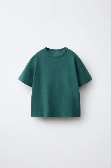 COTTON/LINEN T-SHIRT