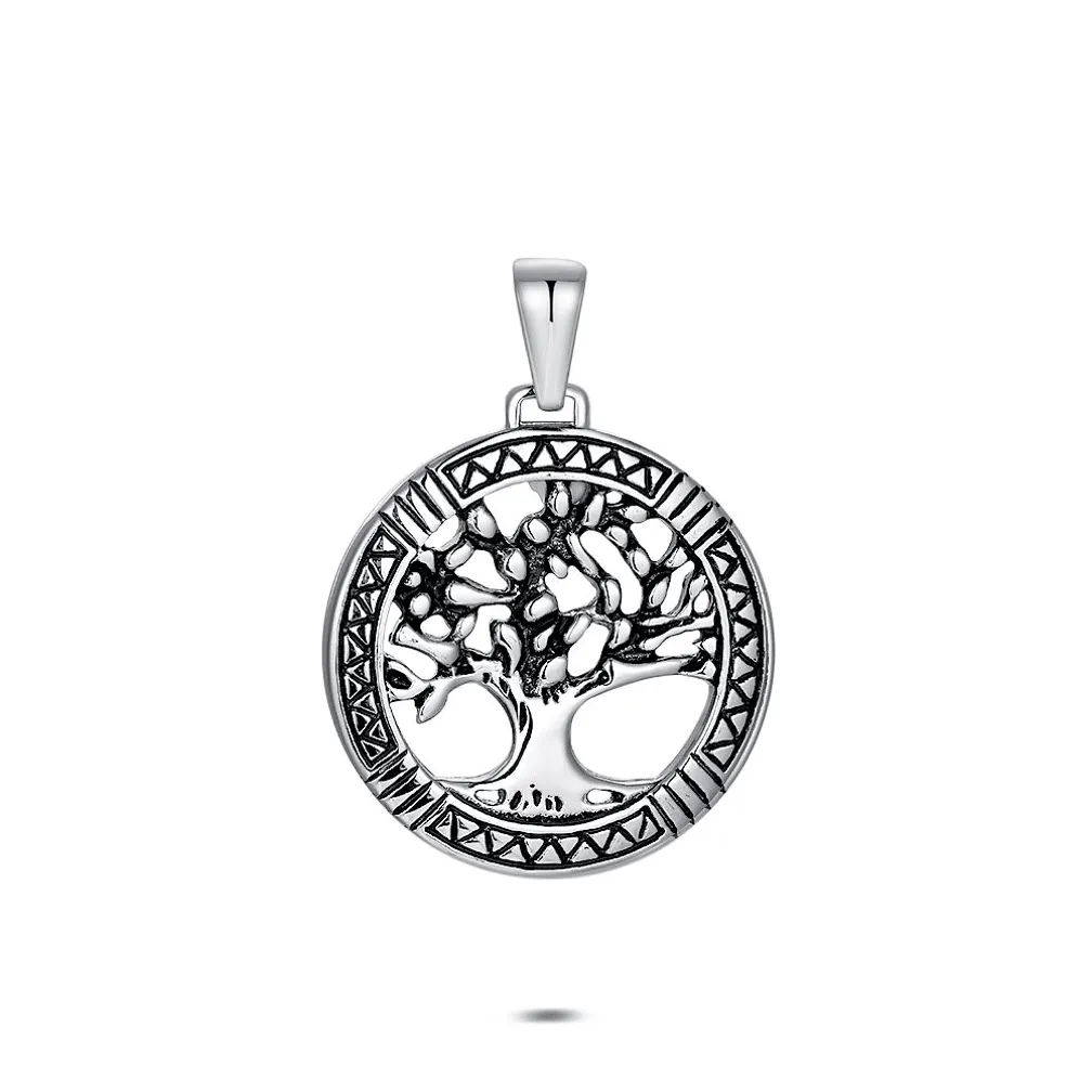 Hanger in edelstaal, boom van leven