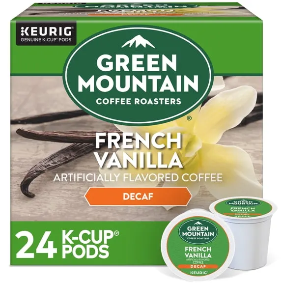 Green Mountain Coffee Roasters, Decaf French Vanilla Light Roast K-Cup Coffee Pods, 24 Count $12.94 $1.64/oz