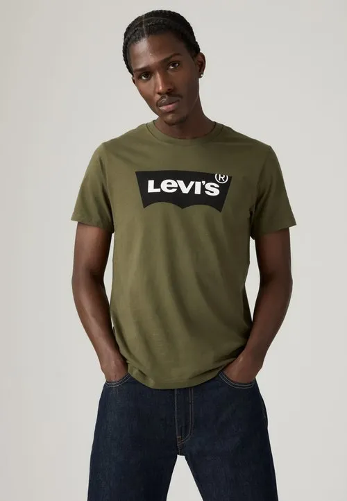 HOUSEMARK GRAPHIC TEE - T-shirts med print - tech olive night