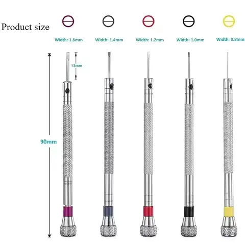 0.8-1.6mm Steel Screwdriver Watch Repairing Tool Portable Band Removal Mini Link Pins Included Watchmaker Equipment