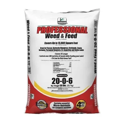PRO 20-0-6 Weed and Feed Fertilizer - Weed Control - 50-lb 15000-sq ft