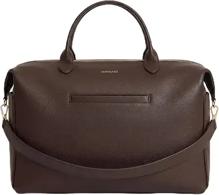 MINKARS Modern Diaper Bag - Vegan Leather Hospital Bag